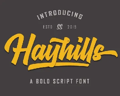 Hayhills Bold Script font