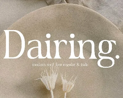 Dairing font