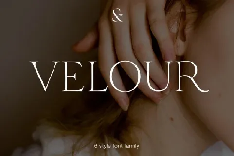 Velour Family font