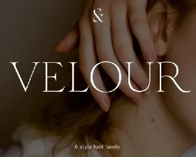 Velour Family font