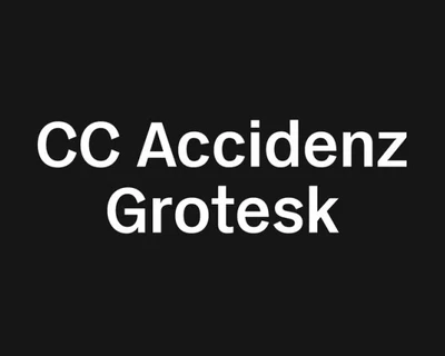 CC Accidenz Grotesk font