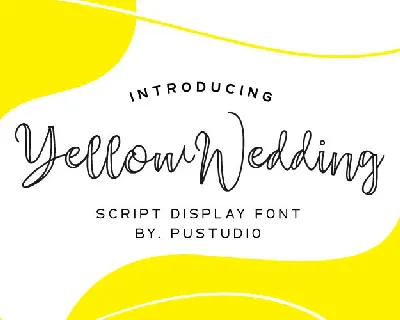 YellowWedding font