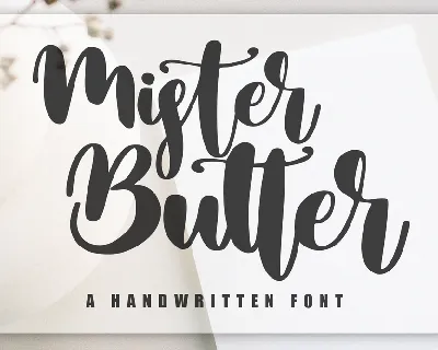 Mister Butter font