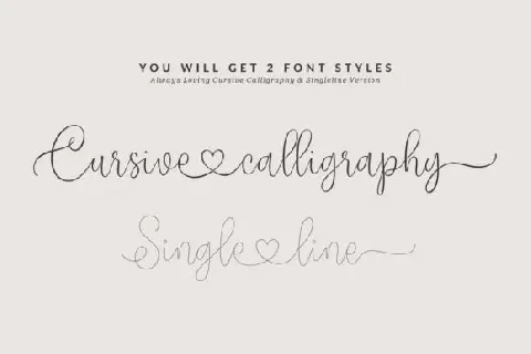 Alwaysloving font
