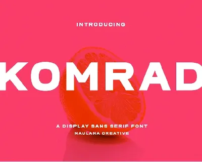 Komrad font