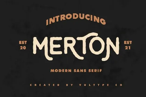 Merton font