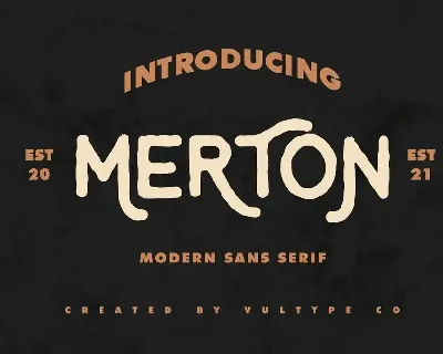 Merton font