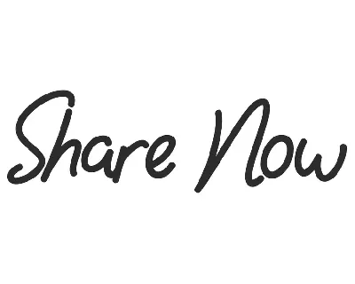 Share Now font