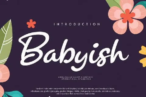 Babyish Script font