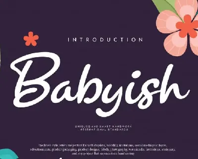 Babyish Script font