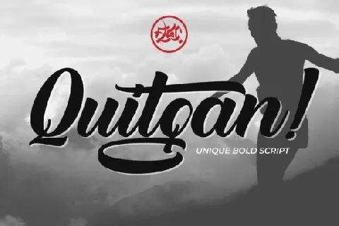 Quitgan Bold Script font