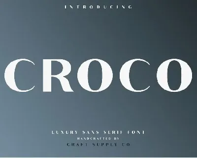 Croco Sans Serif font