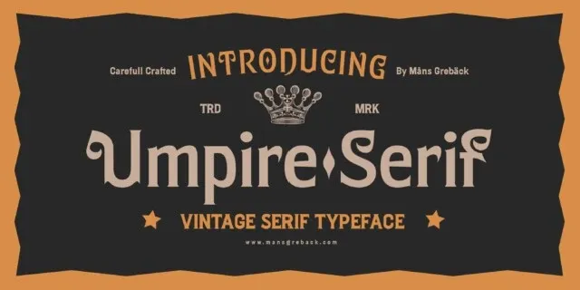 Umpire Serif font