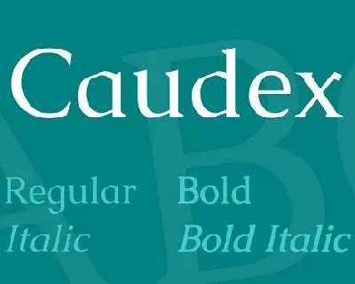 Caudex font