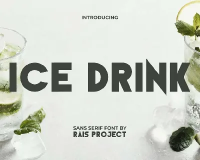 Ice Drink font
