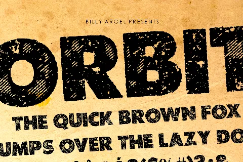 ORBIT PERSONAL USE font