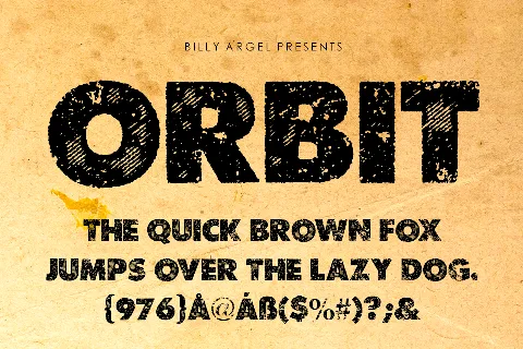 ORBIT PERSONAL USE font