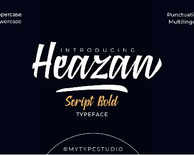 Heazan font