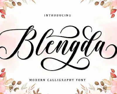 Blengda font