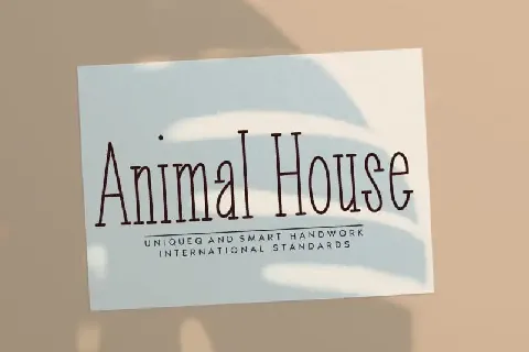 Animal House Display font