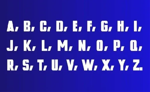 Blue Block font