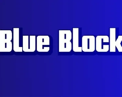 Blue Block font