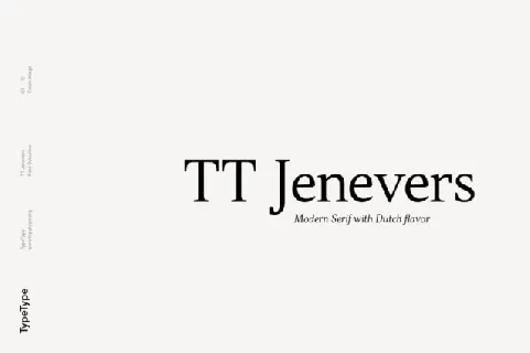 TT Jenevers font