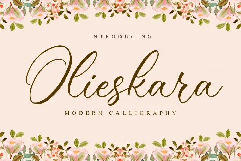 Olieskara font