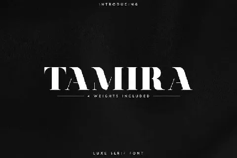 Tamira font