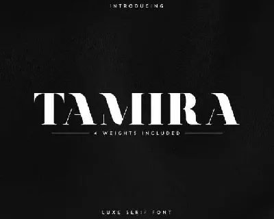 Tamira font