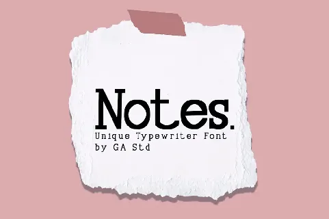 Notes font