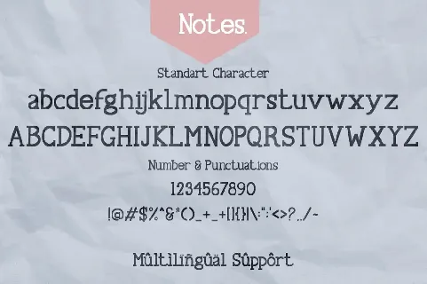 Notes font