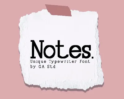 Notes font
