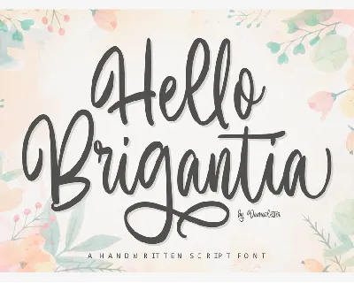 Hello Brigantia font