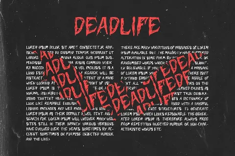 Deadlife font
