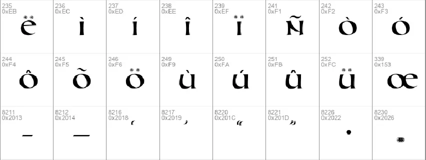 Uncial Animals font