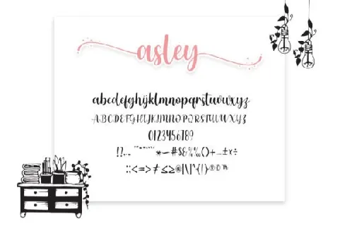 Asley Trio font