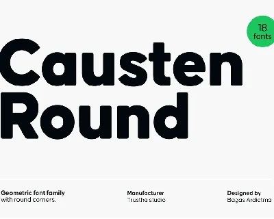 Causten Round font