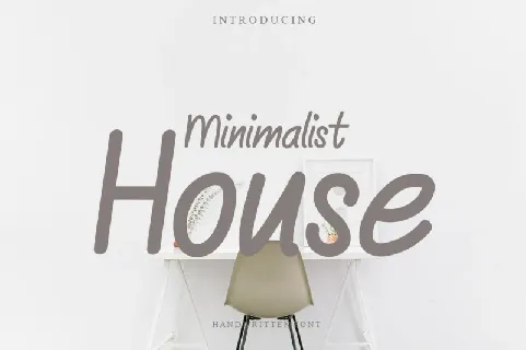 Minimalist House font