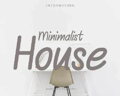 Minimalist House font
