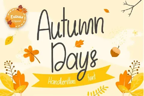 Autumn Days Handwritten font