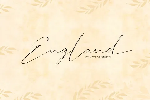 England Handwritten font