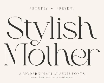 Stylish Mother font