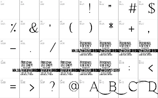 Haigrast Serif font