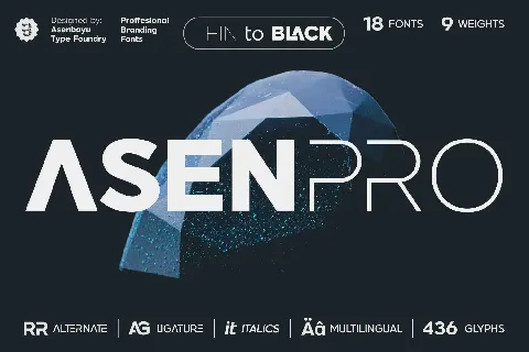 Asen Pro font