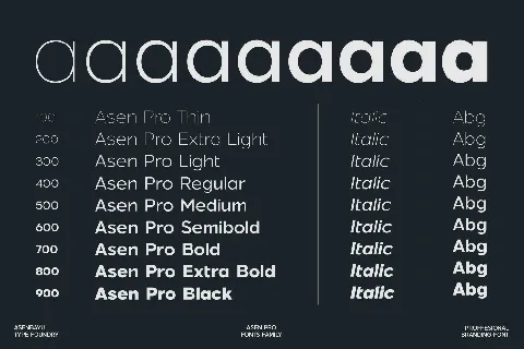 Asen Pro font