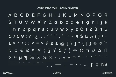 Asen Pro font