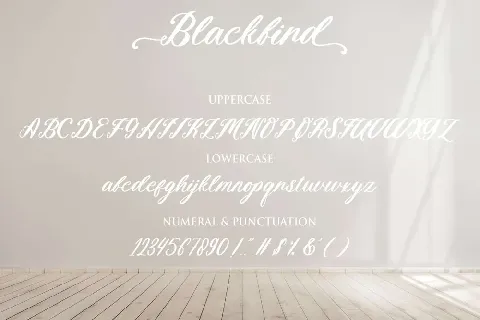 Blackbird font