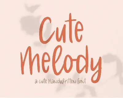 Cute Melody font