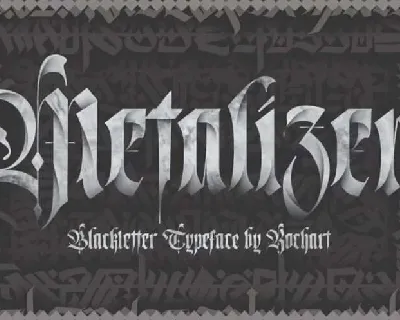 Metalizer font